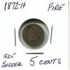 Image 1 : 1872-H Victoria 5 cents