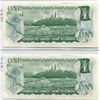 Image 2 : Lot of 2 - 1973 *star* replacement $1 in sequence