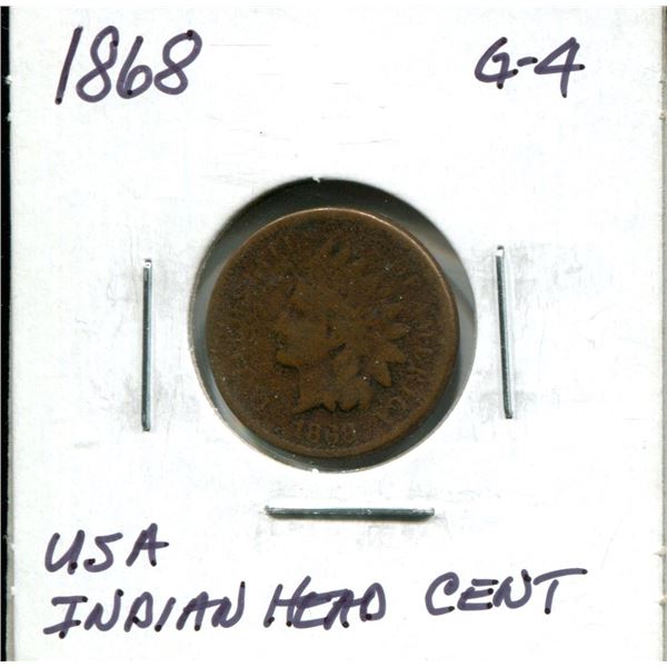 1868 USA Indian head cent