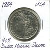 Image 1 : 1884 90% silver morgan dollar