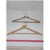 Image 1 : 2 old advertising hangers, wooden. Tucker & Bate dry cleaners/furriers Saskatoon, SK & Hotel adverti