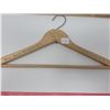 Image 2 : 2 old advertising hangers, wooden. Tucker & Bate dry cleaners/furriers Saskatoon, SK & Hotel adverti
