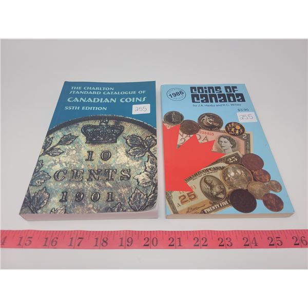 2 coin books - Chalton standard catalogue of Canadian coins 55th edition & 1986 coins of Canada