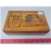 Image 1 : Wooden Yukon Jack box with playing cards inside (new)