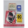 Image 1 : card games lot - Uno, round playing cards, Caterpillar, tom thumb cards.