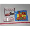 Image 2 : kids lot wooden train puzzle & new Disney's Pixar Car's metal sign