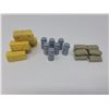 Image 1 : Miniature farm toys - milk/cream cans, straw bales, feed bags (23 pieces)
