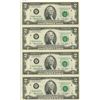 Image 1 : U.S. 1976 Jefferson $2.00 un-cut sheet of 4 mint cond.