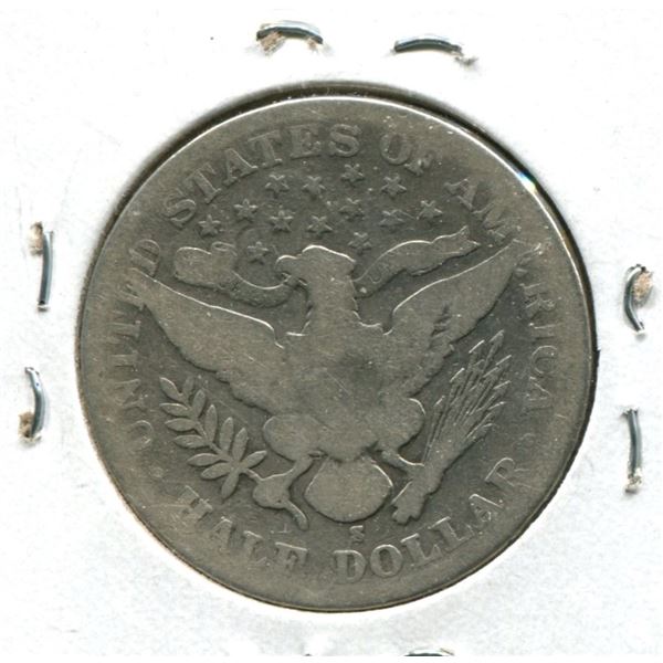 USA 1905 half dollar barber half-dollar .900 silver