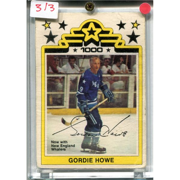 Gordie Howe W.H.A 1977-78 O.P.C. #1 $$
