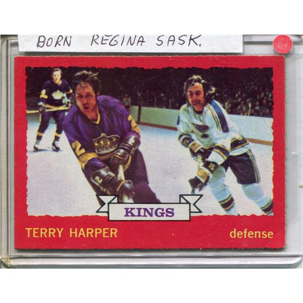 Terry Harper 1973-74  O.P.C. #80 Regina Sask