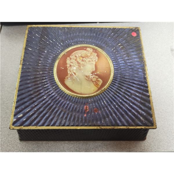 Mcvitie & price biscuit tin cameo of venus on cobalt 60's