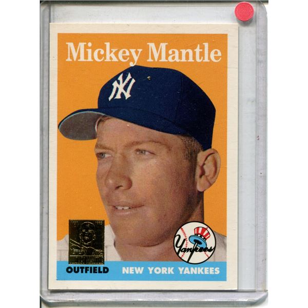 Mickey mantle commemortive card 1996 pristine comd.
