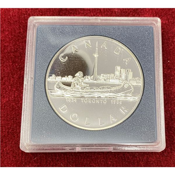 1984 Canadian Silver Dollar (Sealed Case)