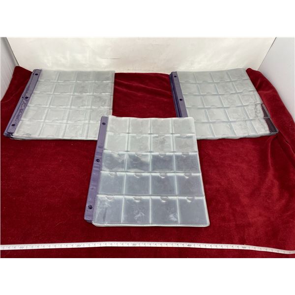 (50) Coin Holder Binder Sleeves (20 Coins To 1 Sheet)