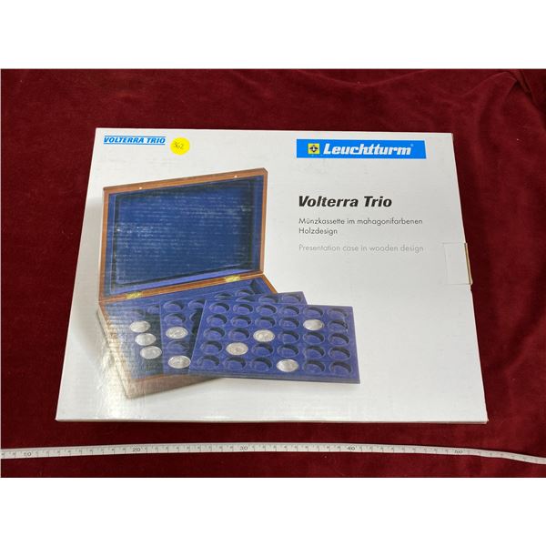 Coin Presentation Case In Wooden Design