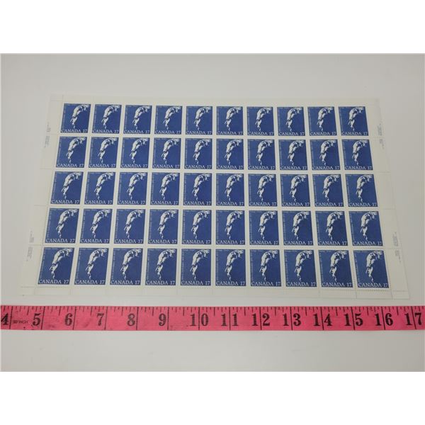Sheet of 50 stamps - $0.17 John G. Diefenbaker 1895-1979. Total face value $8.50