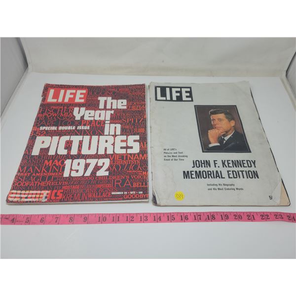 LIFE Magazine: John F. Kennedy Memorial Division & LIFE Magazine: The Year in Pictures 1972