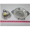 Image 2 : Covered butter dish, some discolorations, no butter knife. E.P.W.M. fine silverplate, extra finish