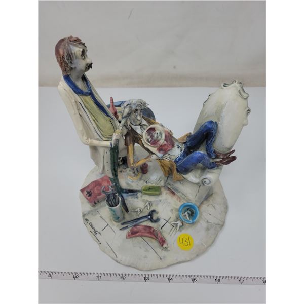 Dentist & Patient figurine
