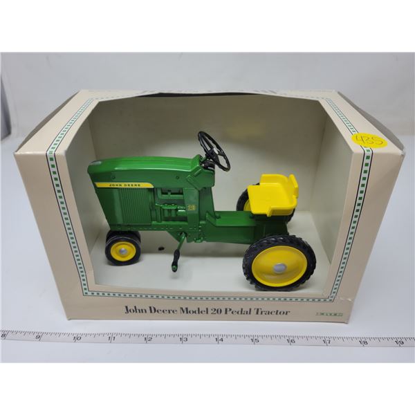 die cast John Deere model 20 pedal tractor, Ertl.