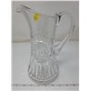 Image 1 : Crystal pitcher 9.5" tall