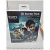 Image 1 : Sony 3D starter pack: 2 pairs active rechargeable 3D glasses & 1 compact pair. Harry Potter part 1 a
