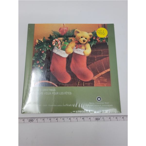 Sealed Seasons Greetings canada coin set 2005
