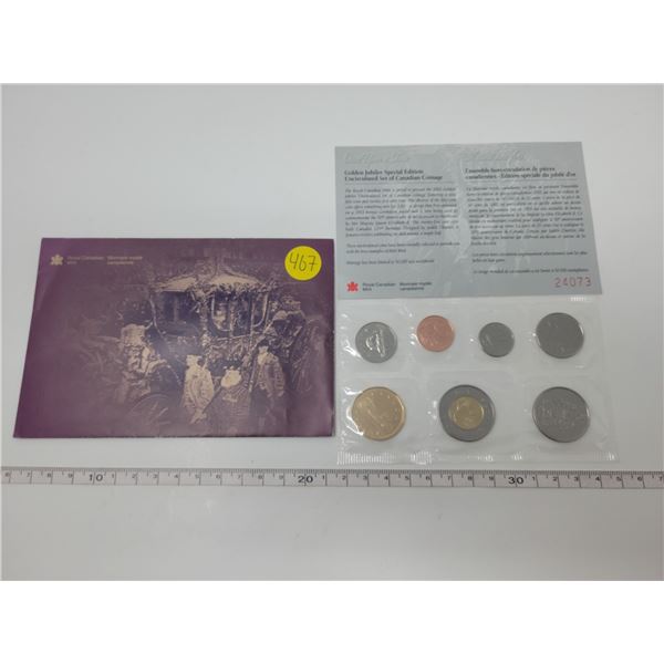 Golden Jubilee uncirc. Set of of Canadian coins.