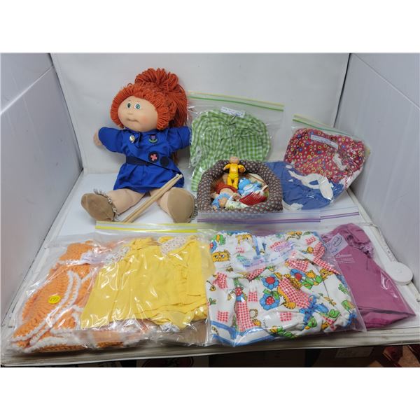 Cabbage patch kids redhead girl, in home made Girl Guides uniform.