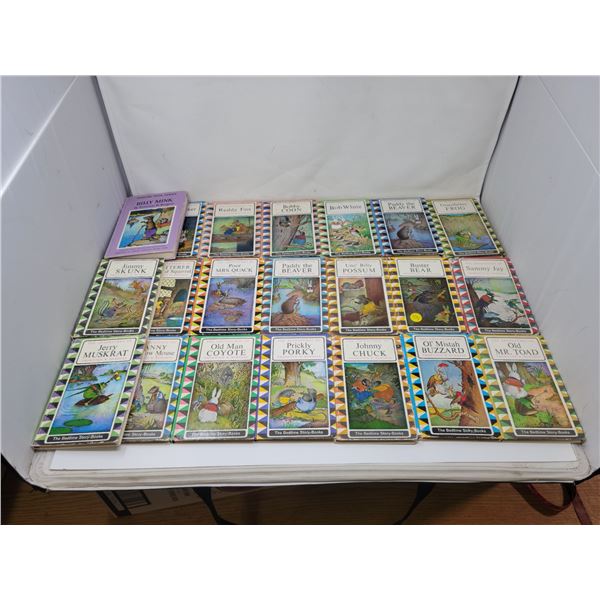 Twenty children's books "The Adventures of…" animal series by Thornton W. Burgess 1964