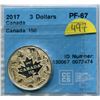 Image 1 : 2017 $3.00 PF-67 CCCS coin