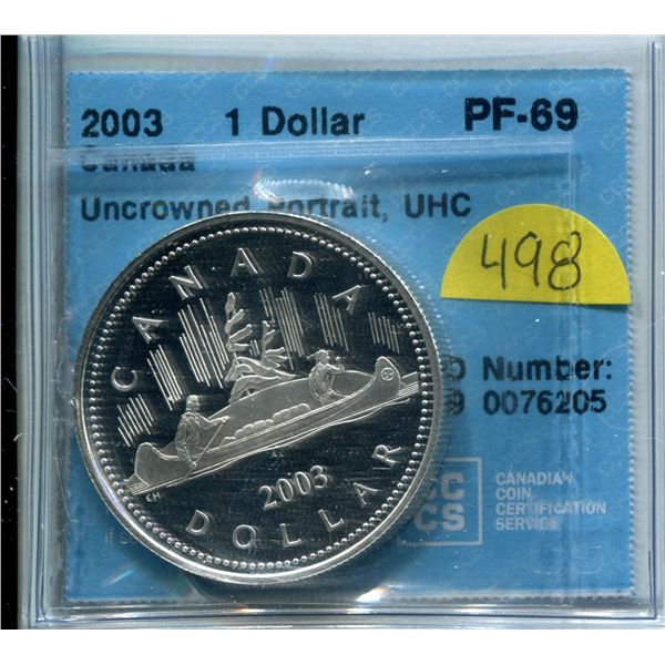 2003 $1.00 PF-67 CCCS coin