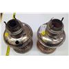 Image 4 : 2 - Oil Lamps - no Shades