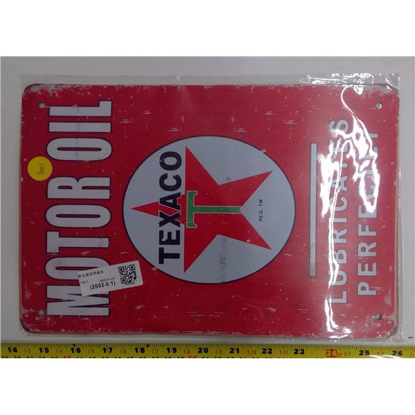 Texaco Tin Sign