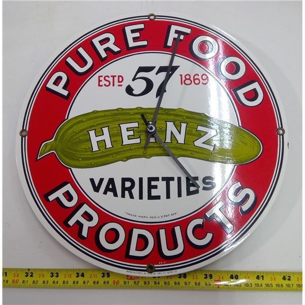 Heinz 57 Tin Wall Clock