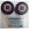 Image 2 : 1997 NHL All Star Game Pucks & Card