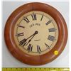 Image 1 : Wooden Bulova Wall Clock
