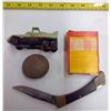 Image 2 : Stainless Pocketknife, Matchbox Car, Rock & Flash Bulbs