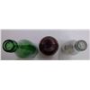 Image 2 : Lot of 3 Small Glass Bottles -  2 -Stubby & 1-Green