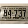 Image 1 : 1959 Saskatchewan license plate