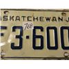 Image 2 : 1961 Saskatchewan license plate