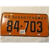 Image 1 : 1963 Saskatchewan license plate