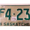 Image 2 : 1974 Saskatchewan farm license plate - light green