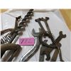 Image 1 : Stove lid lifters - old wrenches - sad iron handles - seperator wrenches
