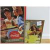 Image 1 : one tin, 9" X 16" Coke picture, 15" X 26" paper Coke poster