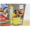 Image 3 : one tin, 9" X 16" Coke picture, 15" X 26" paper Coke poster