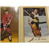Image 2 : Three 5" X 7" Beehive hockey cards. Oldtimers - Glenn Hall, Stan Mikita, Ted Lindsay