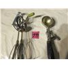 Image 2 : Vintage Canadian made ice cream scoop (works well) & hand mixer