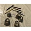 Image 1 : Old locks - Yale, Total, 5 disc & old pencil pens (Sheaffer etc.)